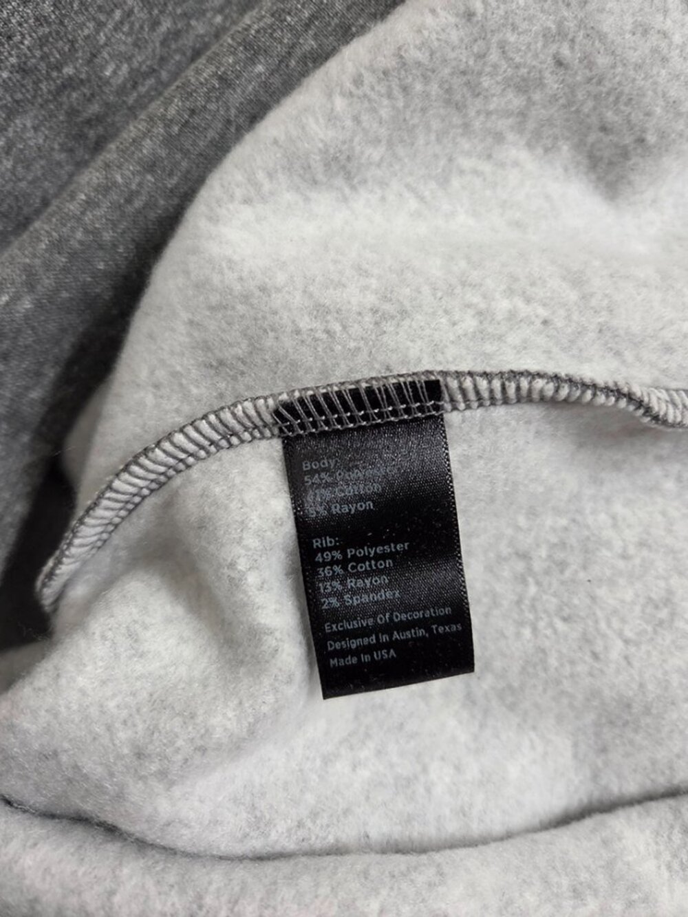 Flint and Tinder Mens 10-Year Pullover Hoodie Large Gray Pocket Drawcord USA - Picture 10 of 11